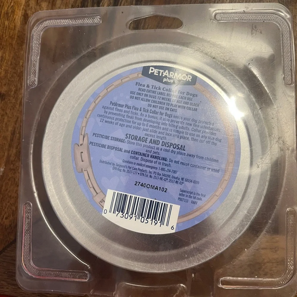 PetArmor Plus Flea & Tick Collar for Dogs 6 Month Protection One Size Fits All
